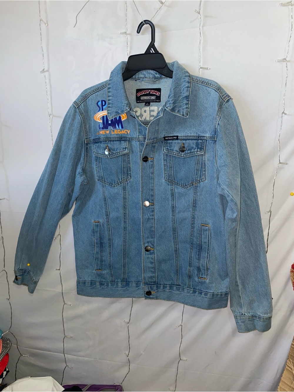 Warner Bros. Space Jam New Legacy Light Wash Denim Jacket